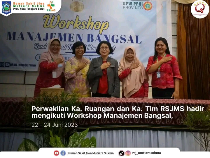 PERWAKILAN Ka. RUANGAN DAN Ka. TIM RSJMS HADIR MENGIKUTI WORKSHOP MANAJAMEN BANGSAL